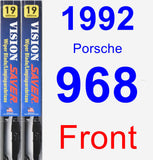 Front Wiper Blade Pack for 1992 Porsche 968 - Vision Saver