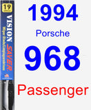 Passenger Wiper Blade for 1994 Porsche 968 - Vision Saver
