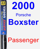 Passenger Wiper Blade for 2000 Porsche Boxster - Vision Saver