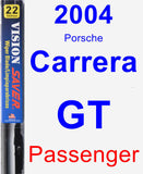 Passenger Wiper Blade for 2004 Porsche Carrera GT - Vision Saver