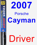 Driver Wiper Blade for 2007 Porsche Cayman - Vision Saver