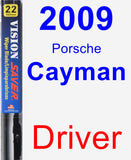 Driver Wiper Blade for 2009 Porsche Cayman - Vision Saver