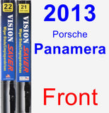 Front Wiper Blade Pack for 2013 Porsche Panamera - Vision Saver