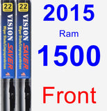 Front Wiper Blade Pack for 2015 Ram 1500 - Vision Saver