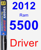 Driver Wiper Blade for 2012 Ram 5500 - Vision Saver