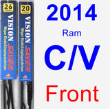 Front Wiper Blade Pack for 2014 Ram C/V - Vision Saver