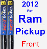 Front Wiper Blade Pack for 2012 Ram Ram Pickup - Vision Saver