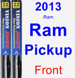 Front Wiper Blade Pack for 2013 Ram Ram Pickup - Vision Saver