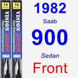 Front Wiper Blade Pack for 1982 Saab 900 - Vision Saver