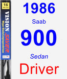 Driver Wiper Blade for 1986 Saab 900 - Vision Saver