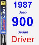 Driver Wiper Blade for 1987 Saab 900 - Vision Saver