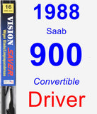 Driver Wiper Blade for 1988 Saab 900 - Vision Saver