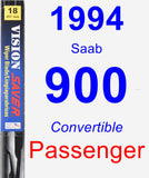 Passenger Wiper Blade for 1994 Saab 900 - Vision Saver