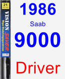 Driver Wiper Blade for 1986 Saab 9000 - Vision Saver