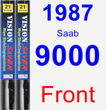 Front Wiper Blade Pack for 1987 Saab 9000 - Vision Saver