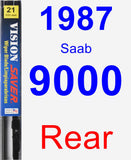 Rear Wiper Blade for 1987 Saab 9000 - Vision Saver
