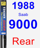 Rear Wiper Blade for 1988 Saab 9000 - Vision Saver