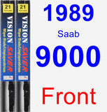 Front Wiper Blade Pack for 1989 Saab 9000 - Vision Saver