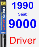 Driver Wiper Blade for 1990 Saab 9000 - Vision Saver