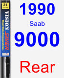 Rear Wiper Blade for 1990 Saab 9000 - Vision Saver
