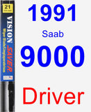 Driver Wiper Blade for 1991 Saab 9000 - Vision Saver