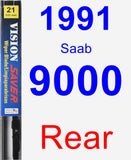 Rear Wiper Blade for 1991 Saab 9000 - Vision Saver