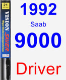 Driver Wiper Blade for 1992 Saab 9000 - Vision Saver