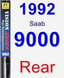 Rear Wiper Blade for 1992 Saab 9000 - Vision Saver