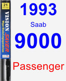 Passenger Wiper Blade for 1993 Saab 9000 - Vision Saver