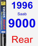 Rear Wiper Blade for 1996 Saab 9000 - Vision Saver