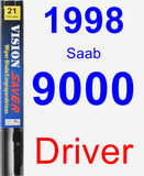 Driver Wiper Blade for 1998 Saab 9000 - Vision Saver