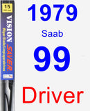 Driver Wiper Blade for 1979 Saab 99 - Vision Saver