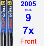 Front Wiper Blade Pack for 2005 Saab 9-7x - Vision Saver