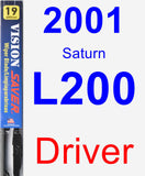 Driver Wiper Blade for 2001 Saturn L200 - Vision Saver