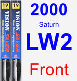 Front Wiper Blade Pack for 2000 Saturn LW2 - Vision Saver