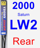 Rear Wiper Blade for 2000 Saturn LW2 - Vision Saver