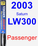 Passenger Wiper Blade for 2003 Saturn LW300 - Vision Saver