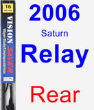 Rear Wiper Blade for 2006 Saturn Relay - Vision Saver