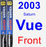 Front Wiper Blade Pack for 2003 Saturn Vue - Vision Saver