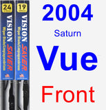 Front Wiper Blade Pack for 2004 Saturn Vue - Vision Saver