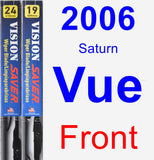 Front Wiper Blade Pack for 2006 Saturn Vue - Vision Saver