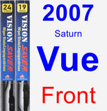 Front Wiper Blade Pack for 2007 Saturn Vue - Vision Saver