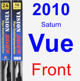 Front Wiper Blade Pack for 2010 Saturn Vue - Vision Saver