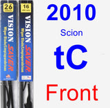 Front Wiper Blade Pack for 2010 Scion tC - Vision Saver