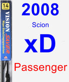 Passenger Wiper Blade for 2008 Scion xD - Vision Saver