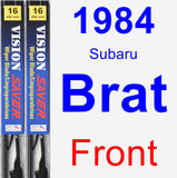 Front Wiper Blade Pack for 1984 Subaru Brat - Vision Saver