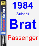 Passenger Wiper Blade for 1984 Subaru Brat - Vision Saver