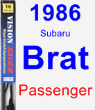 Passenger Wiper Blade for 1986 Subaru Brat - Vision Saver