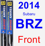 Front Wiper Blade Pack for 2014 Subaru BRZ - Vision Saver