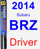 Driver Wiper Blade for 2014 Subaru BRZ - Vision Saver